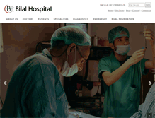 Tablet Screenshot of bilalhospital.com
